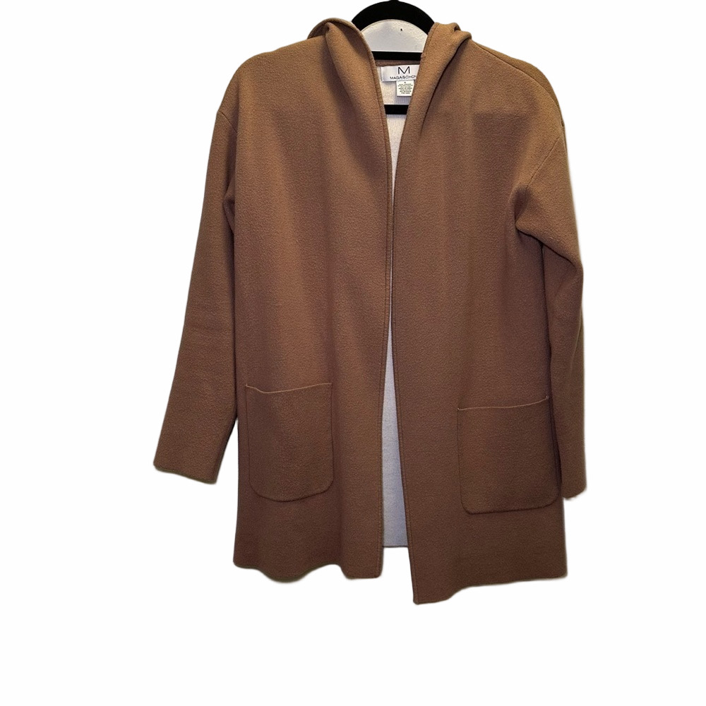 Magaschoni Beige Open Cardigan Sweater Size Small